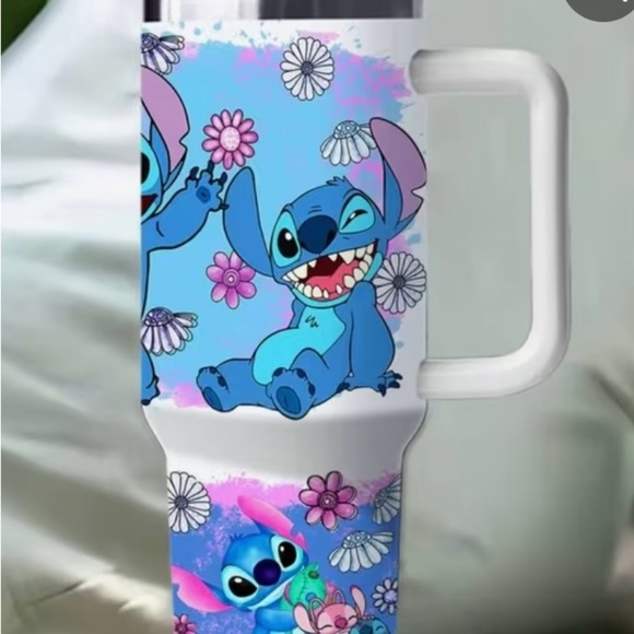 Stitch (Disney) 40 oz Stainless Steel Tumbler with Handle NIB NWT - Picture 2 of 4